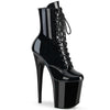 FLAMINGO-1020BLG Plateau Stiefeletten Schwarz von Pleaser