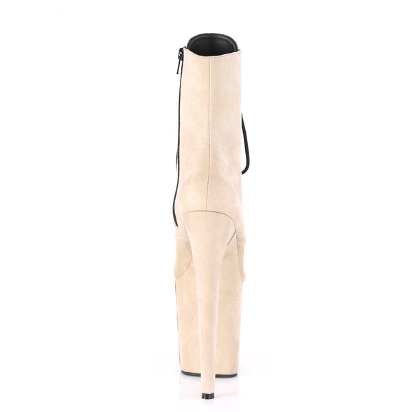 FLAMINGO-1020FS Plateau Stiefeletten - Beige von Pleaser – Ansicht 4