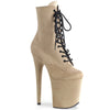 FLAMINGO-1020FS Plateau Stiefeletten - Beige | Pleaser