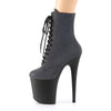 FLAMINGO-1020REFL Plateau Stiefeletten Grün/Schwarz von Pleaser – Ansicht 3
