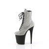 FLAMINGO-1020RS Plateau Stiefeletten Silber Glitzer von Pleaser – Ansicht 3