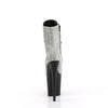 FLAMINGO-1020RS Plateau Stiefeletten Silber Glitzer von Pleaser – Ansicht 4