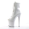 FLAMINGO-1021 Plateau Stiefeletten Weiss von Pleaser – Ansicht 3