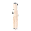FLAMINGO-1021FS Plateau Stiefeletten - Beige von Pleaser – Ansicht 4
