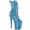 FLAMINGO-1040GP Plateau Stiefeletten Blau von Pleaser