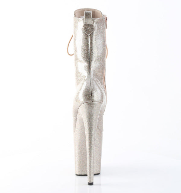 FLAMINGO-1040GP Plateau Stiefeletten Gold von Pleaser – Ansicht 4