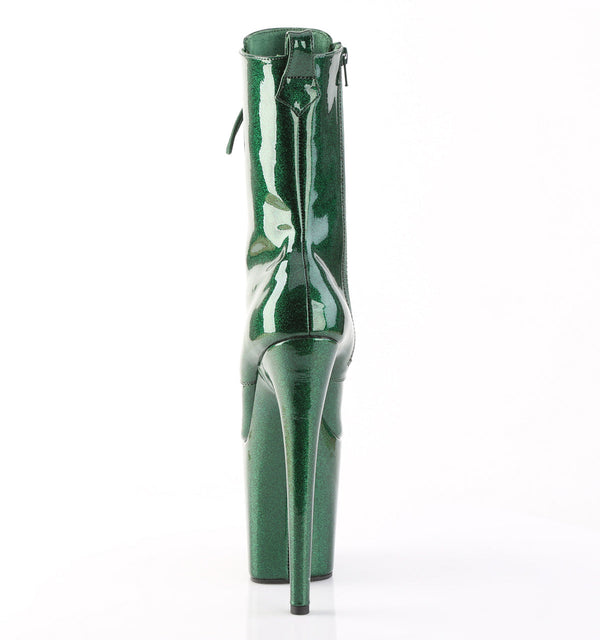 FLAMINGO-1040GP Plateau Stiefeletten Grün von Pleaser – Ansicht 4