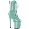 FLAMINGO-1040GP Plateau Stiefeletten Türkis von Pleaser