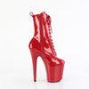 FLAMINGO-1040GP Plateau Stiefeletten Rot Lack von Pleaser – Ansicht 5