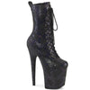FLAMINGO-1040SPF - Plateau Stiefeletten - Schwarz Glänzend von Pleaser