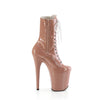 FLAMINGO-1040TT Plateau Stiefeletten Beige/Weiß von Pleaser – Ansicht 5