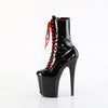 FLAMINGO-1040TT Plateau Stiefeletten Schwarz/Rot von Pleaser – Ansicht 3