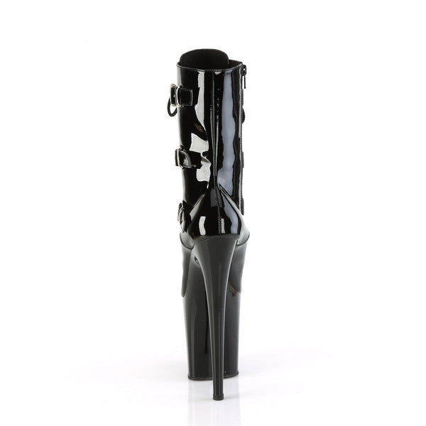 FLAMINGO-1043 - Plateau Stiefeletten - Schwarz Lack von Pleaser – Ansicht 4