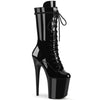 FLAMINGO-1050 Plateau Stiefeletten Schwarz | Pleaser