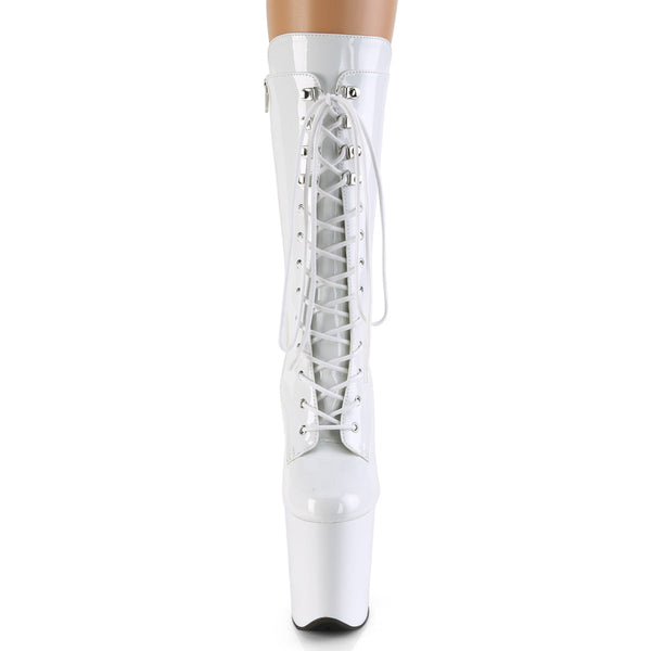 FLAMINGO-1050 Plateau Stiefeletten - Weiß von Pleaser – Ansicht 2