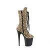 FLAMINGO-1050LP Plateau Stiefeletten Leopardenmuster Samt von Pleaser – Ansicht 5