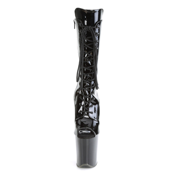 FLAMINGO-1051 Plateau Stiefeletten - Schwarz von Pleaser – Ansicht 2