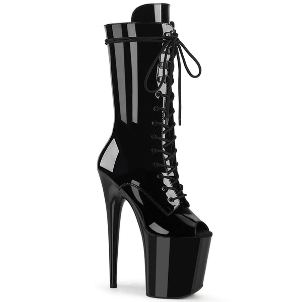 FLAMINGO-1051 Plateau Stiefeletten - Schwarz von Pleaser