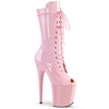 FLAMINGO-1051 Plateau Stiefeletten Baby Pink von Pleaser