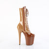FLAMINGO-1054DC Plateau Stiefeletten Beige Braun von Pleaser – Ansicht 5