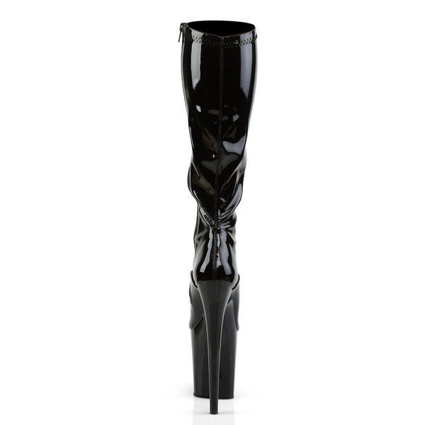 FLAMINGO-2000 Plateau Stiefel Lack Schwarz von Pleaser – Ansicht 4