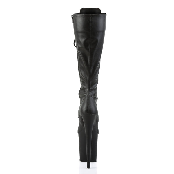 FLAMINGO-2023 Plateau Stiefel Schwarz Matt von Pleaser – Ansicht 4