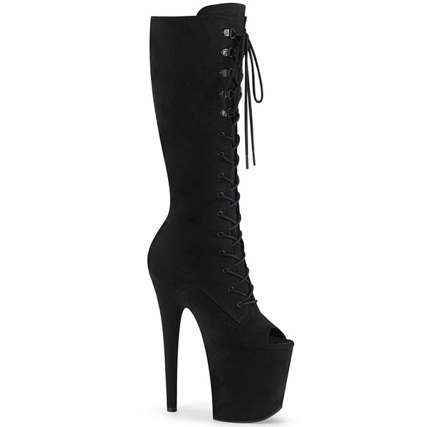 FLAMINGO-2051FS Plateau Stiefel - Schwarz von Pleaser