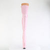 FLAMINGO-3000 - Plateau Overknee Stiefel - Rosa Lack von Pleaser – Ansicht 2