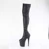 FLAMINGO-3000 - Plateau Overknee Stiefel - Schwarz Matt von Pleaser – Ansicht 3