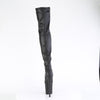 FLAMINGO-3000 - Plateau Overknee Stiefel - Schwarz Matt von Pleaser – Ansicht 4