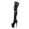 FLAMINGO-3000 Plateau Overknee Stiefel Schwarz von Pleaser – Ansicht 3
