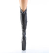 FLAMINGO-3014 Plateau Overknee Stiefel Schwarz Matt von Pleaser – Ansicht 4