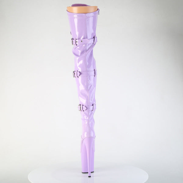 FLAMINGO-3028 Plateau Overkneestiefel Lila von Pleaser – Ansicht 4