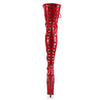 FLAMINGO-3063 Plateau Overknee Stiefel - Rot von Pleaser – Ansicht 4