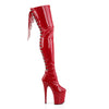 FLAMINGO-3063 Plateau Overknee Stiefel - Rot von Pleaser – Ansicht 5