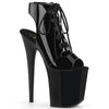 FLAMINGO-800-20 Plateau Stiefeletten Lack Schwarz | Pleaser