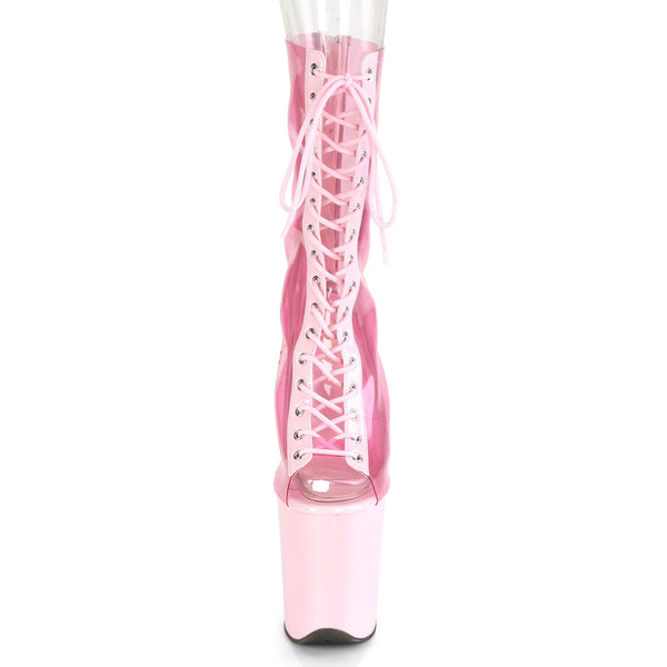 FLAMINGO-800-34 Plateau Stiefeletten Baby Pink von Pleaser – Ansicht 2