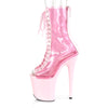 FLAMINGO-800-34 Plateau Stiefeletten Baby Pink von Pleaser – Ansicht 3