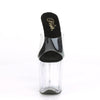 FLAMINGO-801 Plateau Pantoletten Schwarz/Transparent von Pleaser – Ansicht 2