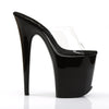FLAMINGO-801 Plateau Pantoletten Schwarz Lack von Pleaser – Ansicht 5