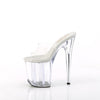 FLAMINGO-801 Plateau Pantoletten Transparent von Pleaser – Ansicht 3