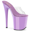 FLAMINGO-801 Plateau Sandaletten Lila von Pleaser