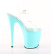 FLAMINGO-808 Plateau Sandaletten Türkis von Pleaser – Ansicht 5