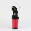 FLAMINGO-808 Plateau Sandaletten Rot Lack von Pleaser – Ansicht 2