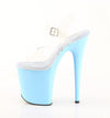 FLAMINGO-808 Plateau Sandaletten Blau von Pleaser – Ansicht 3