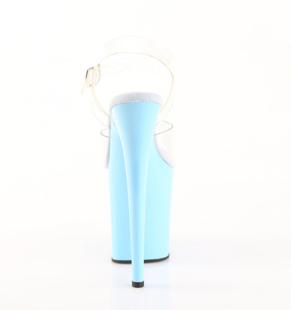 FLAMINGO-808 Plateau Sandaletten Blau von Pleaser – Ansicht 4