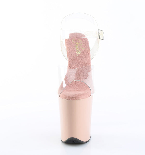 FLAMINGO-808 Plateau Sandaletten Braun von Pleaser – Ansicht 2