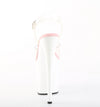 FLAMINGO-808 Plateau Sandaletten Weiß/ Rosé von Pleaser – Ansicht 4