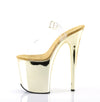 FLAMINGO-808 Plateau Sandaletten Gold Chrome von Pleaser – Ansicht 3