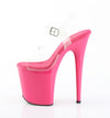 FLAMINGO-808 Plateau Sandaletten Rot von Pleaser – Ansicht 3